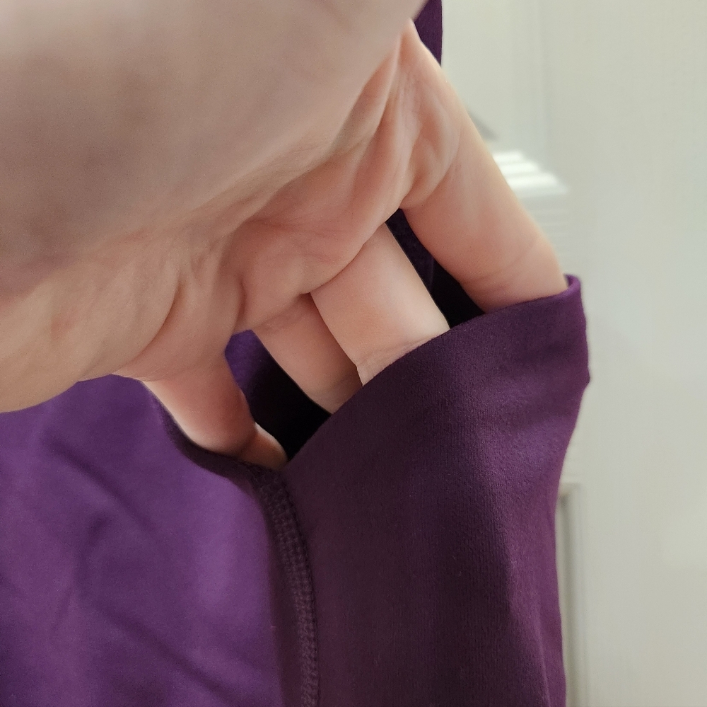 NWT LandsEnd Compression Leggings. Purple. 2X - Picture 3 of 5